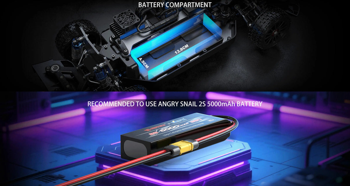 Mjx Hyper Go 1/10 Brushless 10304 Remote Control Car Simulation Model High-Speed Pulling RC Car Off-Road Vehicle Toy Gift