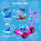 JOYFY Bubble Lawn Mower Bubble Machine Summer Outdoor Toys Pink Bubble Blower for Kids 3-6 Birthday Gifts