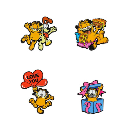 4 Pieces of Random Shipping New Cute Kitten Series Brooch Creative Personality Animation Peripheral Cartoon Cat Set Badge