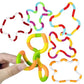 5Pcs Rainbow Circle Rope Tangle Rope Twist Fidget Toy Sensory Autism Therapy Jouet Anti Stress For Kid Adult ADHD Toy