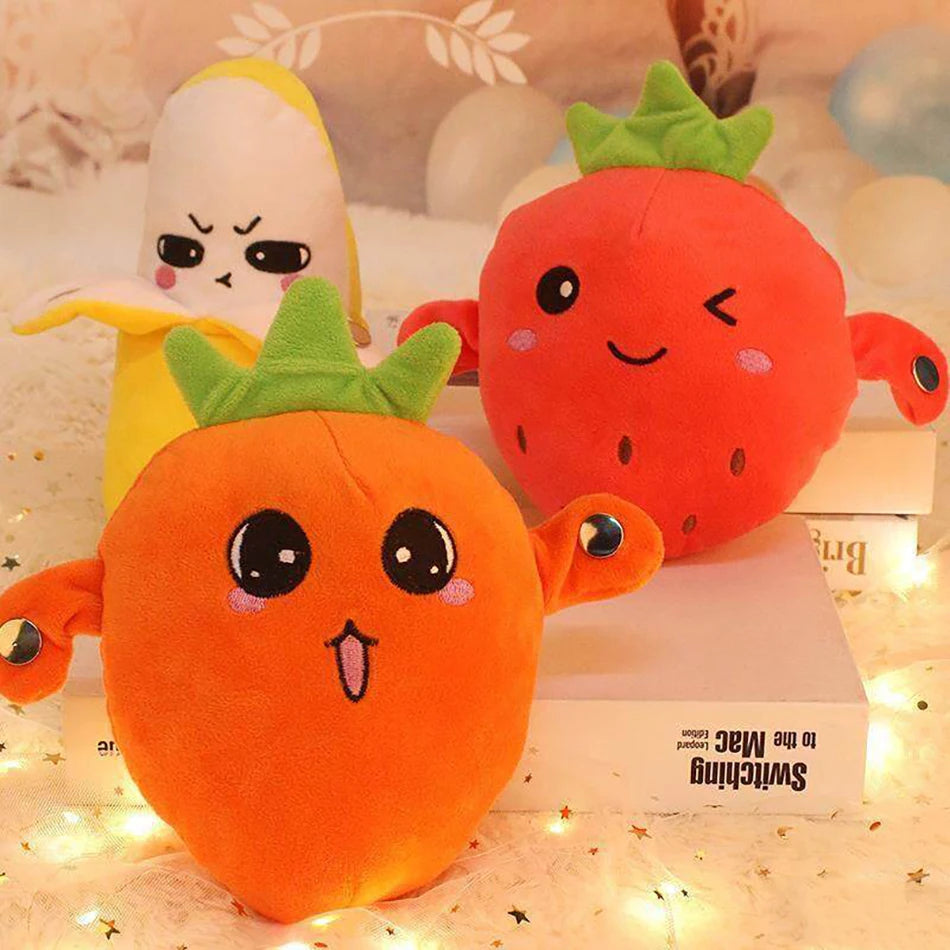 Interactive Banana Musical Plush Toy Soft Sensing Beat Piano Two Player Rhythm Game Novelty Couple Family Party Sensory Gift