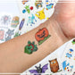 3PCS Pokemon Temporary Tattoo Stickers Children Pikachu Sticker Funny Cartoon Girls Christmas Birthday Gift Reward Toy