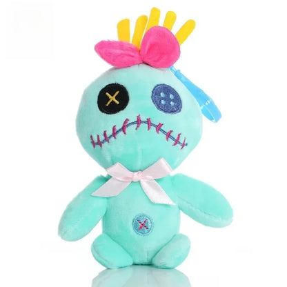 15/22cm Scrump Plush Toys Pendant Cartoon Lilo and Stitch Plush Toys Soft Stuffed Kawaii Green Doll Xmas Gift For Boys