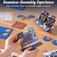 Rolife DIY Miniature House Kit Magic Astronomy Shop Dollhouse Model Building Kit Wooden 3D Puzzle Toys with LED for Home Decor