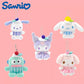 Sanrio Hangyodon Kuromi Melody Pachacoo Cinnamoroll Stuffed Plush Toys Pendant Cute KT Keyring Anime Keychain Christmas Gift