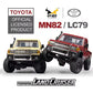 MN82 1:12 Retro Rc Car With LED Lights Full-scale Simulation LC79 Professional 4WD Remote Control Pickup RC Truck Model Toys