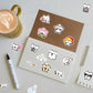 72PCS Line Kitten Daily Graffiti Sticker Cute Cat Cartoon Decal for Laptop Phone Guitar Cup Skateboard Waterproof Sticker