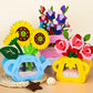 DIY Flower Toys Montessori Arts Crafts Non-weaving Handicrafts Flowerpot Toys for Kid Gift Early Preschool Educational Gift