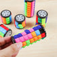 Color 3D Rotating Magic Cube Puzzle Color Tower Stress Relief Novel Magic Cube Children's Puzzle Toy Montessori Toy Gift