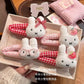 4pcs Kawaii Miffy Rabbit BB Clip Cute Cartoon Girli Hair Side Clip Student Daily School Wear Hair Styling Accessory Gift Toys