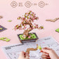 Rolife DIY Wooden 3D Puzzle Sakura Bonsai Model Building Kit for Home Decor Christmas Birthday Gifts for Adults Kids Friends