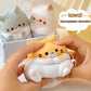 Cat Stress Relief Squishy Toy PU Slow Rising Squeeze Toys Antistress Ball Cartoon Table Ornaments Squishy Stress Reliever Toys