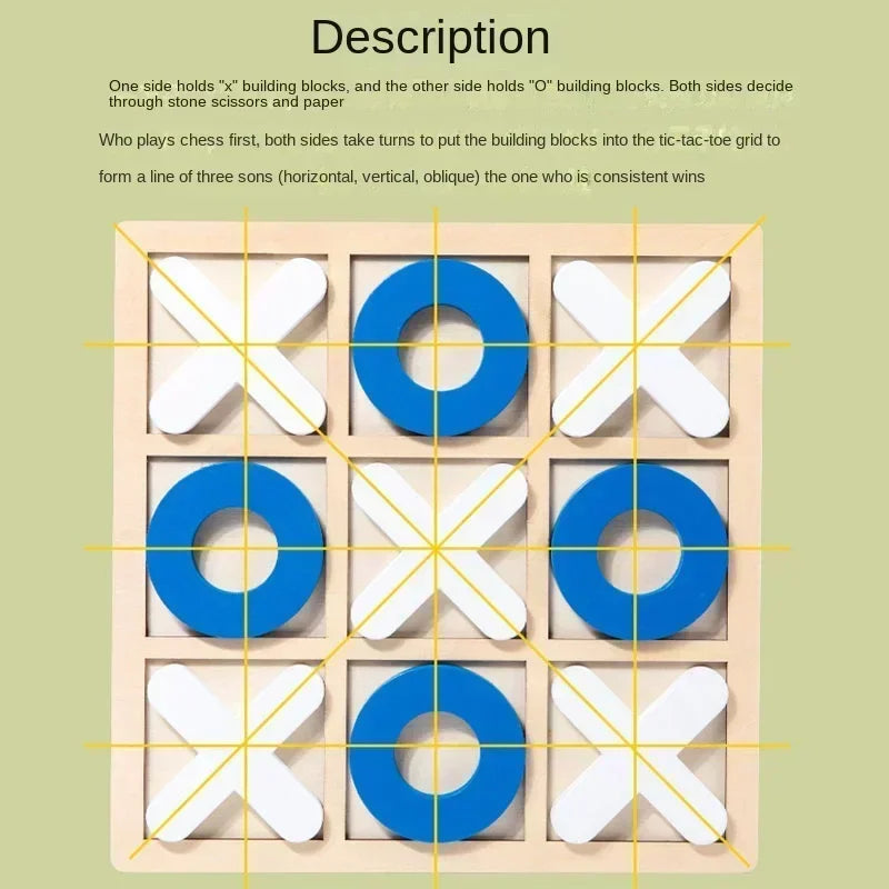 New Montessori Wooden Toy Mini Chess Play Game Jigsaw Board Games Early Educational Interaction Toys for Kids Party Battle Games