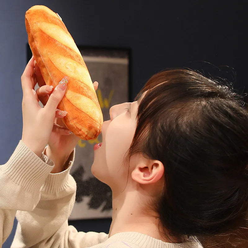 1pc 20~100cm French Bread Plush Pillow Stuffed Printing Images Food Plushie Peluche Party Prop Decor Sleeping Companion Man Gift
