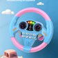 Children's Steering Wheel Toy, Simulated Co-Pilot 360-Degree Rotating Music Steering Wheel, Educational Enlightenment Toy