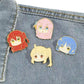 4PCS/set BOCCHI THE ROCK Anime Brooches Cute Character Pins Clothing Backpack Lapel Badges Cosplay Accessories Gifts