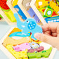 Baby toy Wooden jigsaw Puzzle Creative 3D Puzzle for Children's Intelligence Development Ealy Educational toy for Children