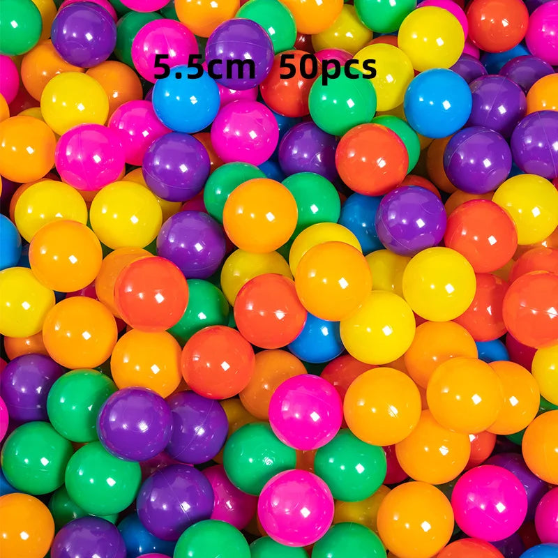 50 or 100Pcs/lot 5.5cm Ocean Ball Soft PE Ball Pit for Ball Pool Eco-Friendly Ocean Wave Ball for Baby Playpen Tent Kid Toys