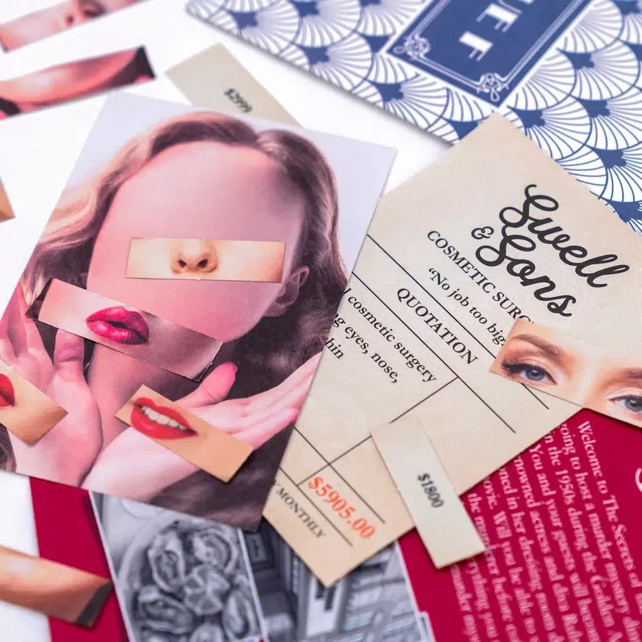 Secrets of the Silver Screen Murder Mystery Game Professor Puzzle