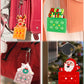 Christmas Keychain Fidget Toys Push Bubble Sensory Toys Santa Claus Elk Christmas Tree Keyrings for Kids Adult Christmas Gifts