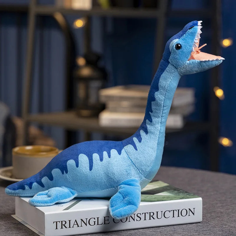 Legend Simulation Plesiosaurus Dinosaur Plush Toys Real Life Mosasaur Loch Ness Monster Stuffed Animal Dolls Boys Gift For Kids