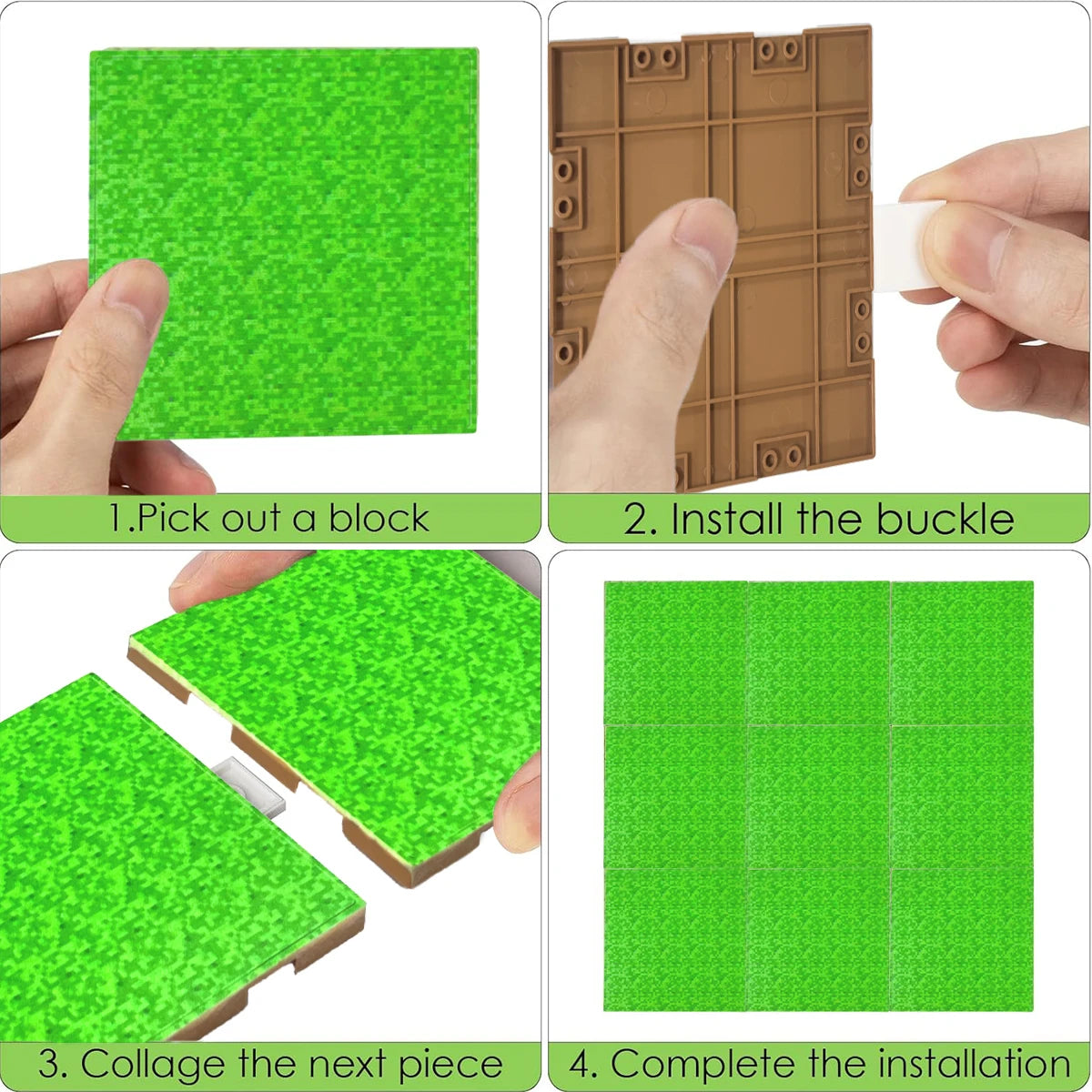 1/2/4/10 PCS Magnetic Base Plate Variety Baseplates Match DIY Magnetic Building Blocks Toys for Boys and Girls Children Gift