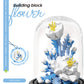 Micro particle building block bouquet handmade gift, children's puzzle toy handmade DIY sunflower desktop decoration ornament