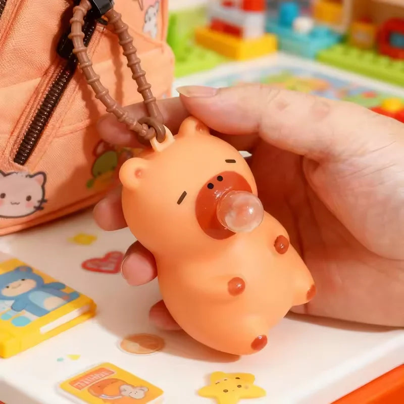1PC Creative Capybara Doll Spit Bubble Fidget Decompression Pinch Toy Relieve Stress Children Fun Squeeze Interactive Toys Gift