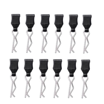 12pcs Body Shell Clip Pin with Fixing Mount For SCY 16101 16102 MJX 16208 16209 16210 M001 HBX SCY 1/16 RC Car Parts Accessories