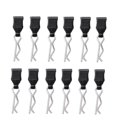 12pcs Body Shell Clip Pin with Fixing Mount For SCY 16101 16102 MJX 16208 16209 16210 M001 HBX SCY 1/16 RC Car Parts Accessories