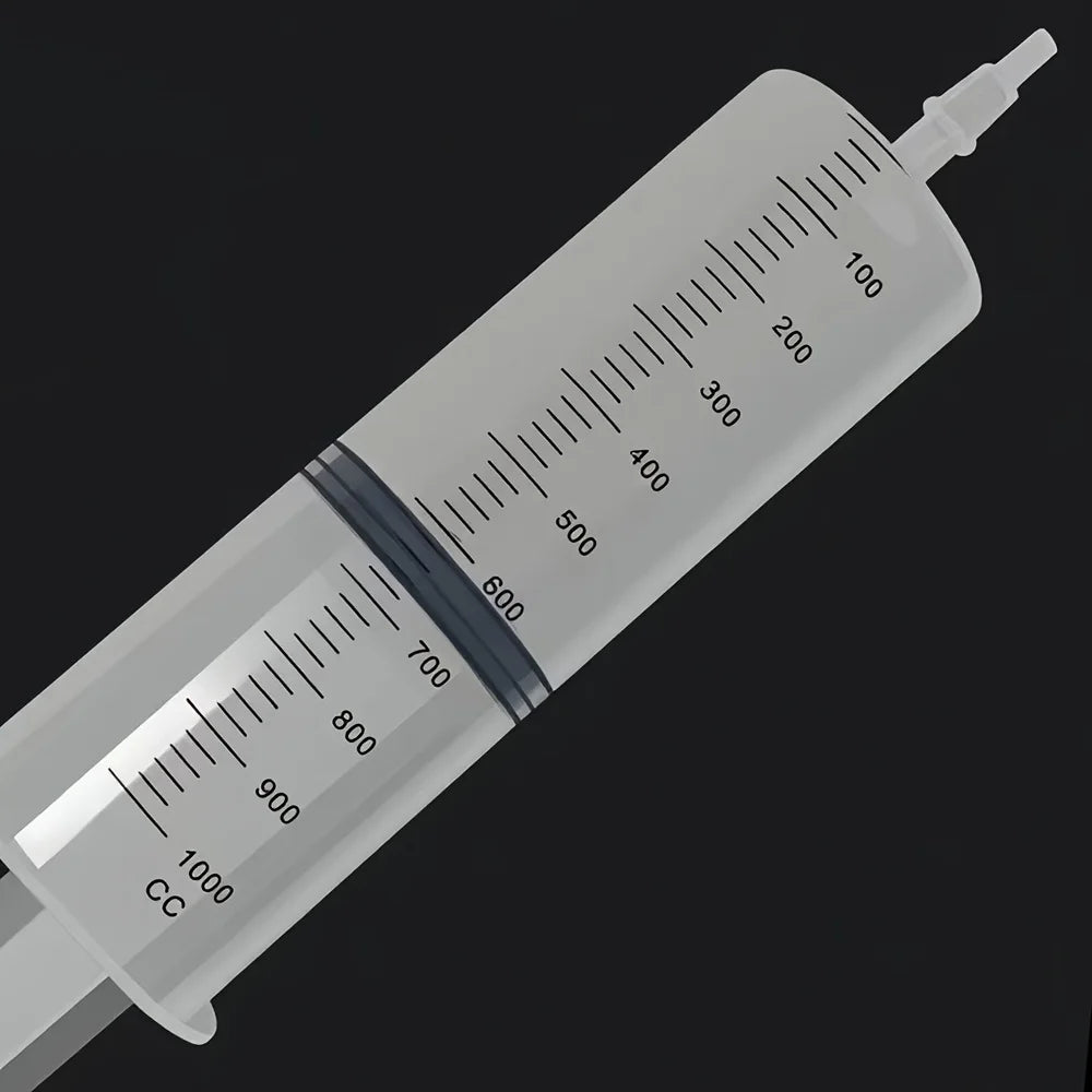 Large Capacity Plastic Oil Extractor Syringe 100-1000ml Multi-use for Car Oil Lab Glue Pet Veterinary Watering