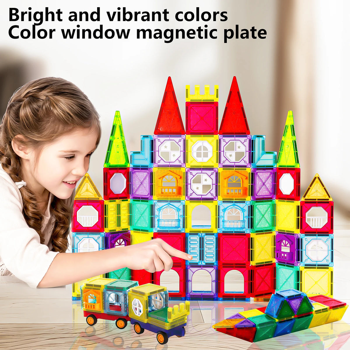 2pcs Magnetic Car, Creative Toys to Stimulate Creativity and Brain Development, Suitable for Boys and Girls Over 3-8 Years Old
