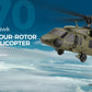Wltoys K170 RC Helicopter UH-60L 4 Channel Remote Control Brushless Helicopters with Gyro and LED Light Durable Airplane Toy