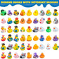 Joyfy Rubber Ducks Random Assortment Mini Rubber Duckie Toys for Kids Bath Shower Toys Birthday Gifts Summer Beach Pool Activity