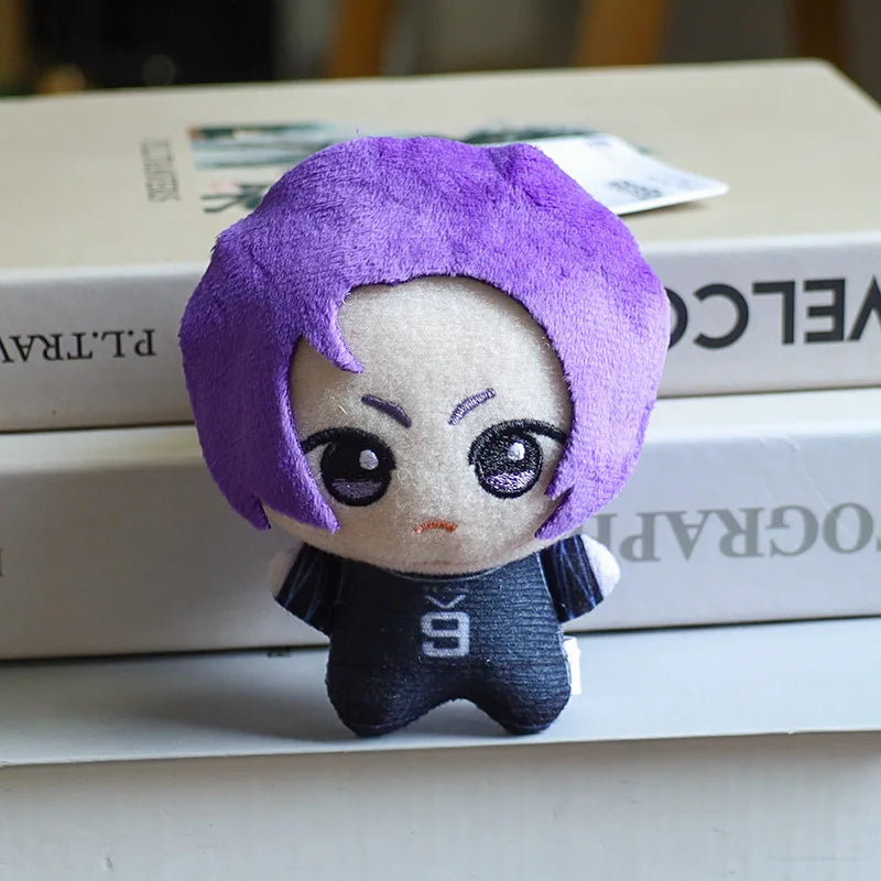 10cm Mini BLUE LOCK Plush Stuffed Doll Seishiro Nagi Isagi Yoichi Chigiri Bachira Meguru Doll Pendant Keychain Toy For Gift