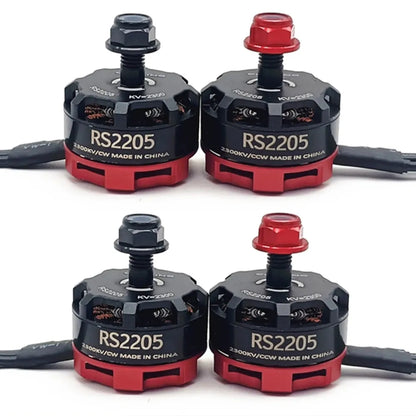 2 Pair Brushless Motor RS2205 2300KV CW/CCW Aircraft Model Four Axis 5-Inch for 2-6S 20A/30A/40A FPV Racing Quadcopter ESC Drone