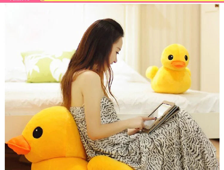 Kawaii Big Yellow Duck Mini Plush Dolls Toy Cute Soft Cartoon Stuffed Animal Toys Birthday Gifts for Children Kids Baby Girl