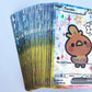 55Pcs DIY Cute Shiny Card Pokemon Holographic Anime Version Classical Collection Cards Gengar Charizard Eevee