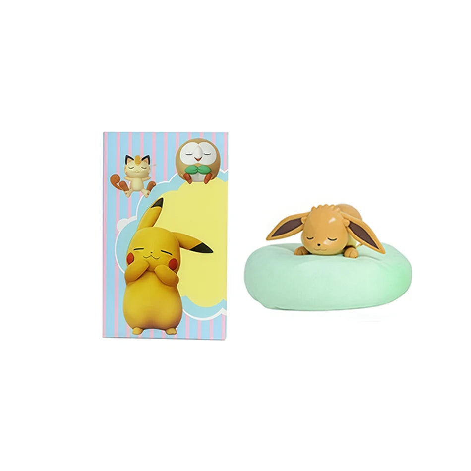 Spot Hot Anime Character Eevee Multi Form Series Blind Box Desktop Decoration Ornament Set Toy Scene Building Props Mystery Gift