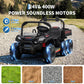 24V 4WD All-Terrain Kids Ride On Dump Truck Parental Remote Control 3 Speeds 2-Seater Off-Road Toy Car For Boys Girls