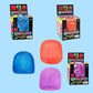 Needoh Gumdrop Toy Blue Squish Shaped Clear Textured Rubber Non Toxic Fidget Relax Stress Autism ADHD Sensory Adult Toy Gift