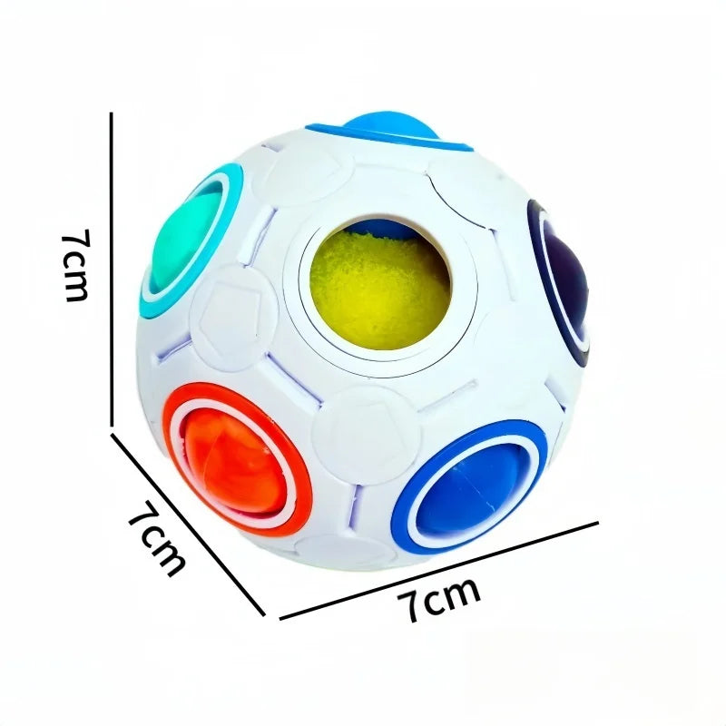 Kids Antistress Cube Magic Fidget Toys Puzzle Rainbow Balls Children Educational Toy Reliever Stress Anxiety Christmas Gift