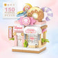 Food Shop Street Series - Mini City Shop House Model Kit, Fun DIY Educational Building Toy Gift for Kids Ages 6-12