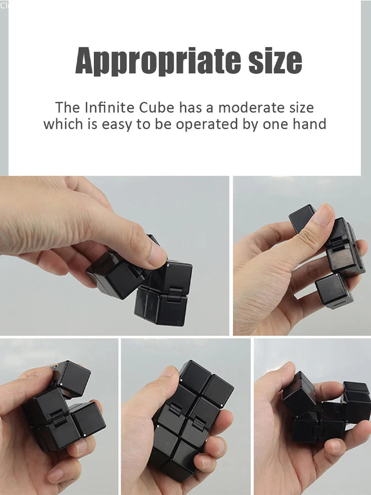 SENGSO Infinity Cube,Fidget Cube New Version Fidget Finger Toys  for Stress and Anxiety Relief/ADHD, Ultra Durable Sensory Gifts