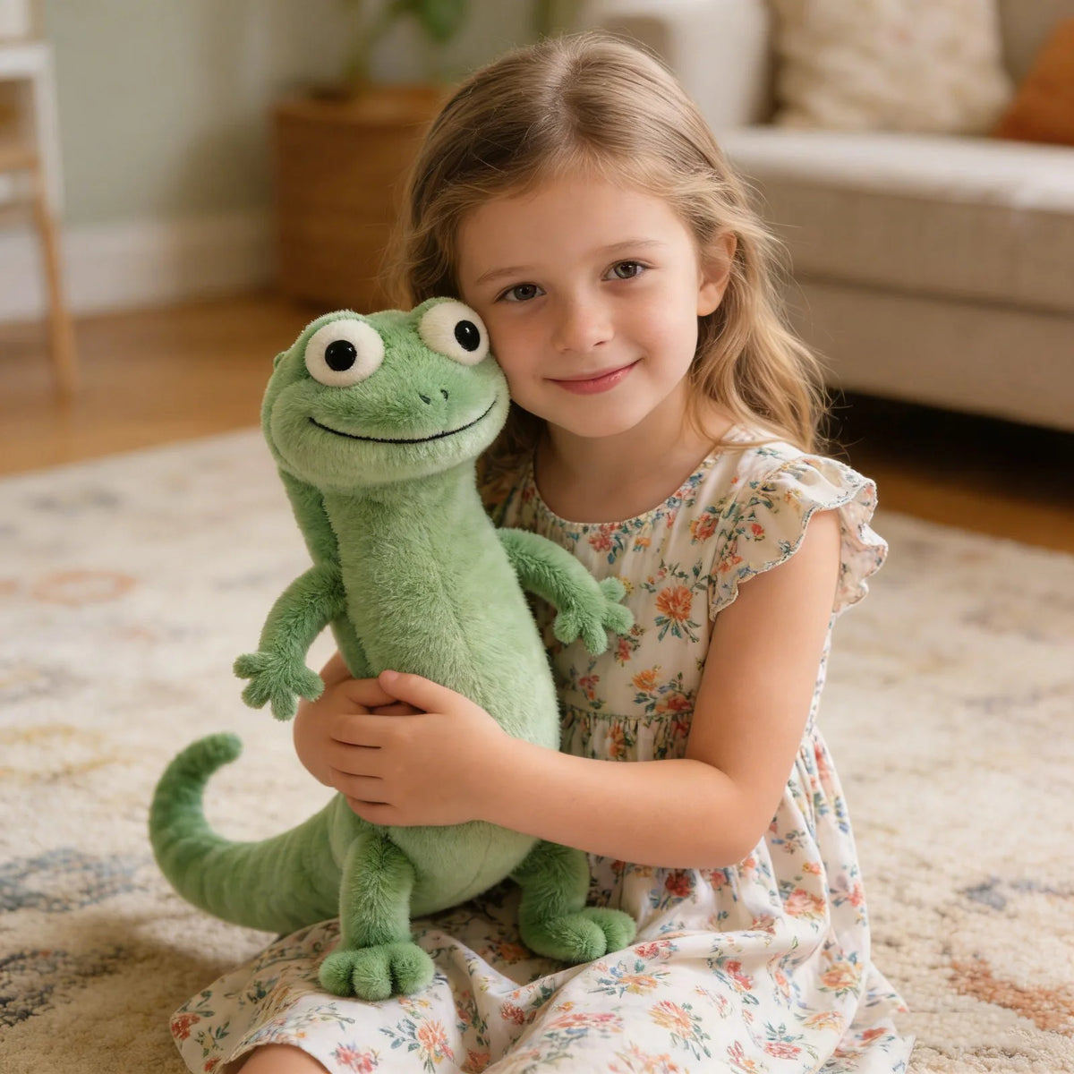 Green Lizard Tom Simulation Animal Plush Doll Desktop Ornaments Bedhead Pillow Stuffed Plush Toy Soft Decoration Collect Gifts