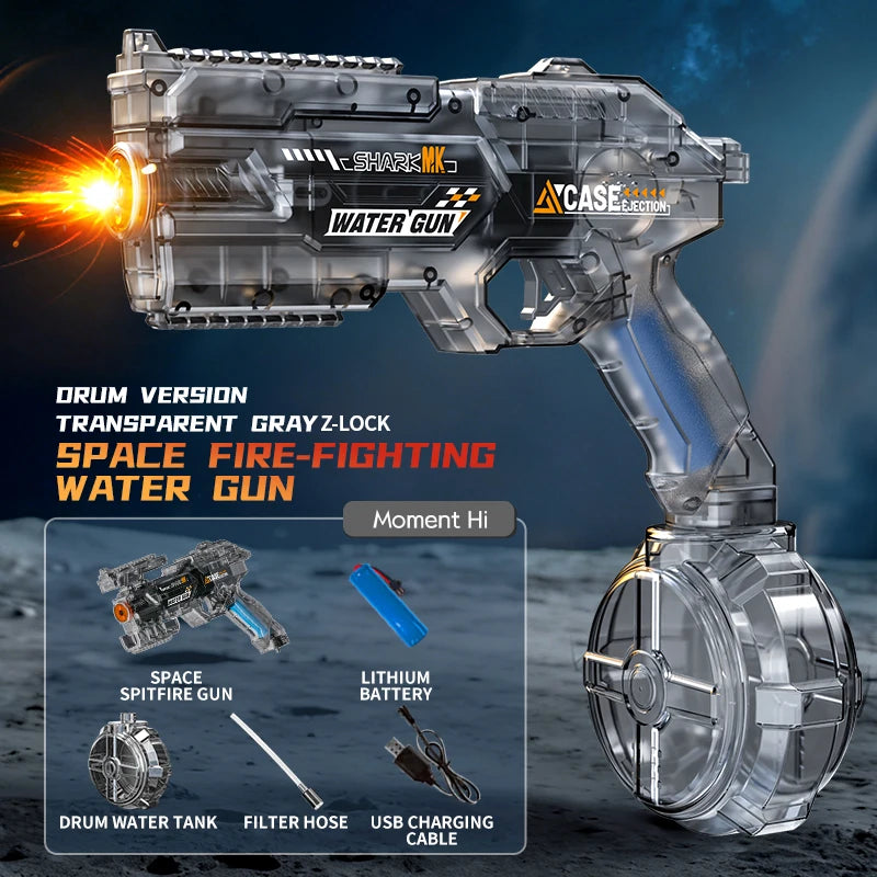 Electric Water Guns For Adults Powerful Squirt Automatic Water Suction Water Blasters Summer Outdoor Beach Toy For Boys Kid Gift
