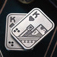 New Stress Relief Push Card Metal Fingertip EDC Poker A K King Gyro Toy for Office Adults Anti Anxiety Fidget Papa Coin