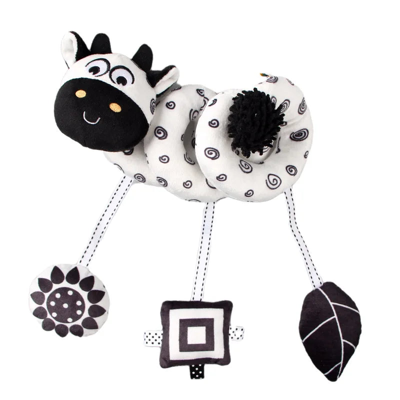 Car Seat Toys Infant Color Elephant Stroller Stretch Spiral Activity Baby Hanging Toys for Crib Mobile Newborn Sensory Toy Gifts