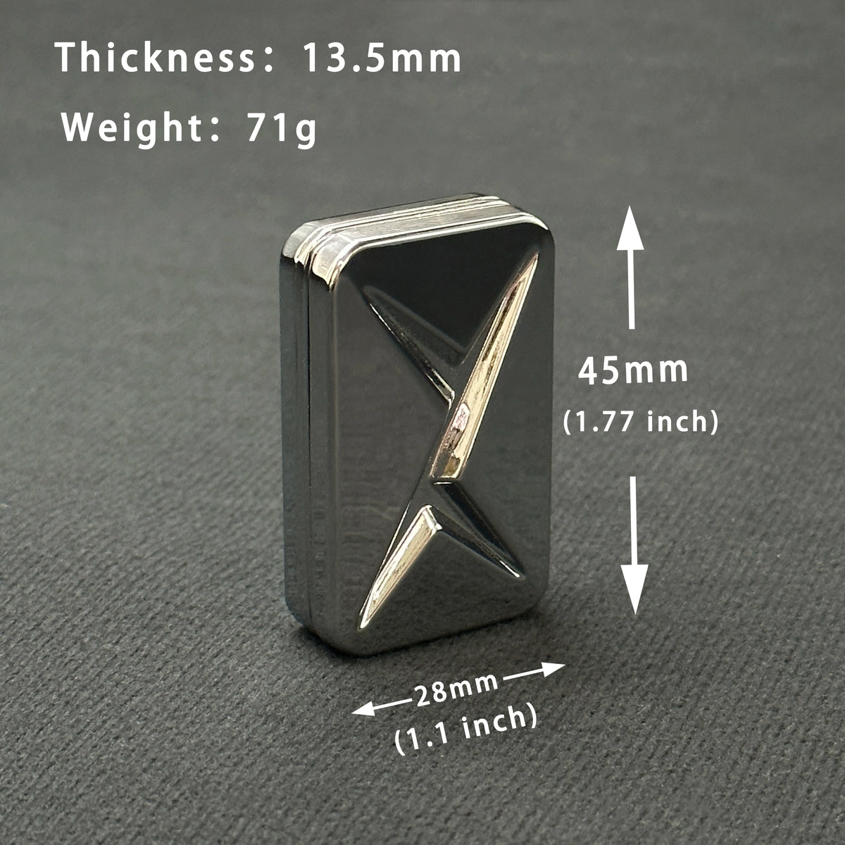 EDC Fidget Sliders Slider Metal Fidget Toys Stress Relief for Adults Magnetic Metal Infinite Fidget