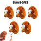 Cute 12cm Plush Capybara Keychain Snot Pulling Charm Cartoon Stuffed Animal School Bag Pendant Gift For Kids Adults